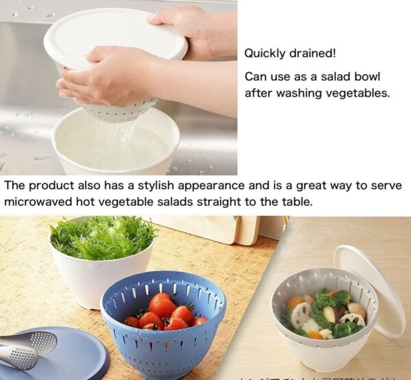 Colander Bowl Set with Lid - Image 3